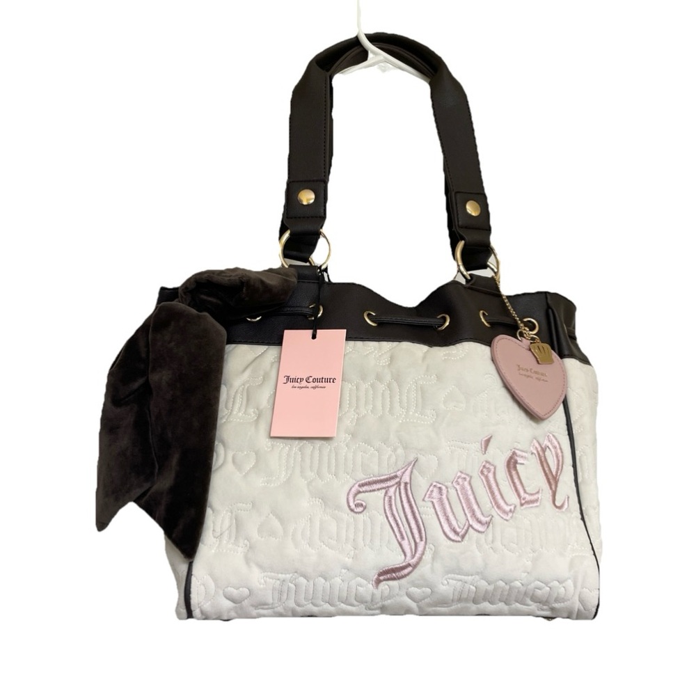 Juicy Couture Daydreamer Vintage Dreams Tote Bag Angel Chocolate Cream
